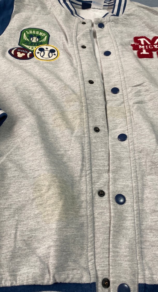 Düğmeli Nakışlı Gri Erkek Çocuk Ceket - Görsel 2