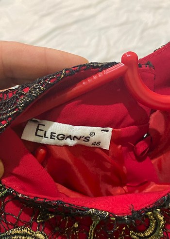 Bordo Nakışlı Uzun Kollu Tesettür Elbise - Görsel 3