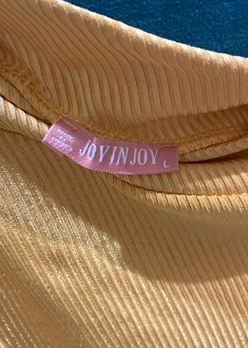 Sarı Drapeli Uzun Kollu Kadın Bluz - Görsel 4