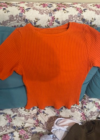 Kadın Beyaz  Kısa Crop Top - Görsel 2