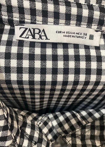 Düğmeli Uzun Kollu Kareli  bulüz - Görsel 2