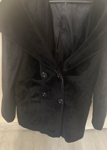 Siyah Midi Boy Gotik Kadın Kaban beden 1 - Görsel 2