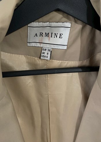 Bej Düğmeli Kadın Trençkot - Görsel 4