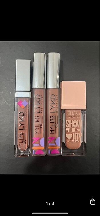 ruj gloss ve allık