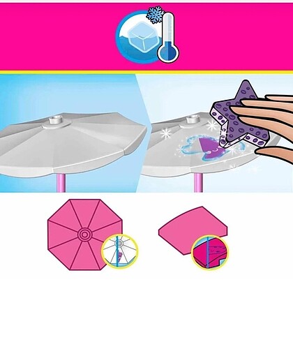 Beden Barbie Lego Color Reveal oyun seti