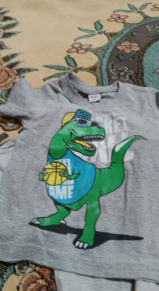 Gri Baskılı Erkek Çocuk Alt Üst Takım - Görsel 4