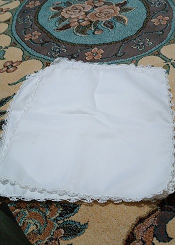 beyaz pecete kenarı dantel orgu - Görsel 3