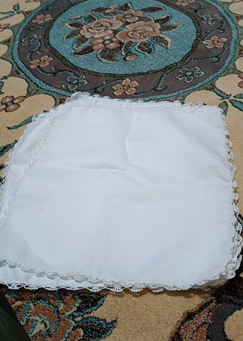 beyaz pecete kenarı dantel orgu - Görsel 2