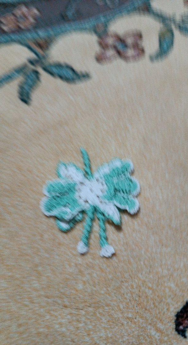 Dantel Detaylı Turkuaz Örgü Saç Aksesuarı - Görsel 3