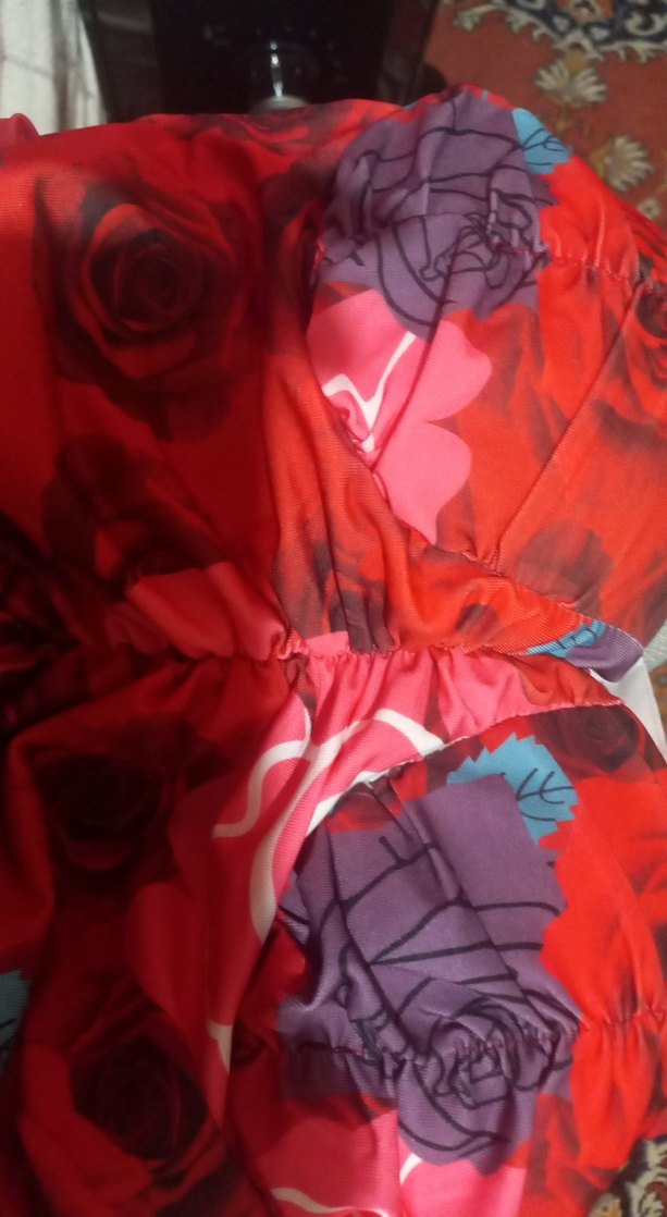 Renkli Drapeli Kadın Pavyon Elbisesi - Görsel 2