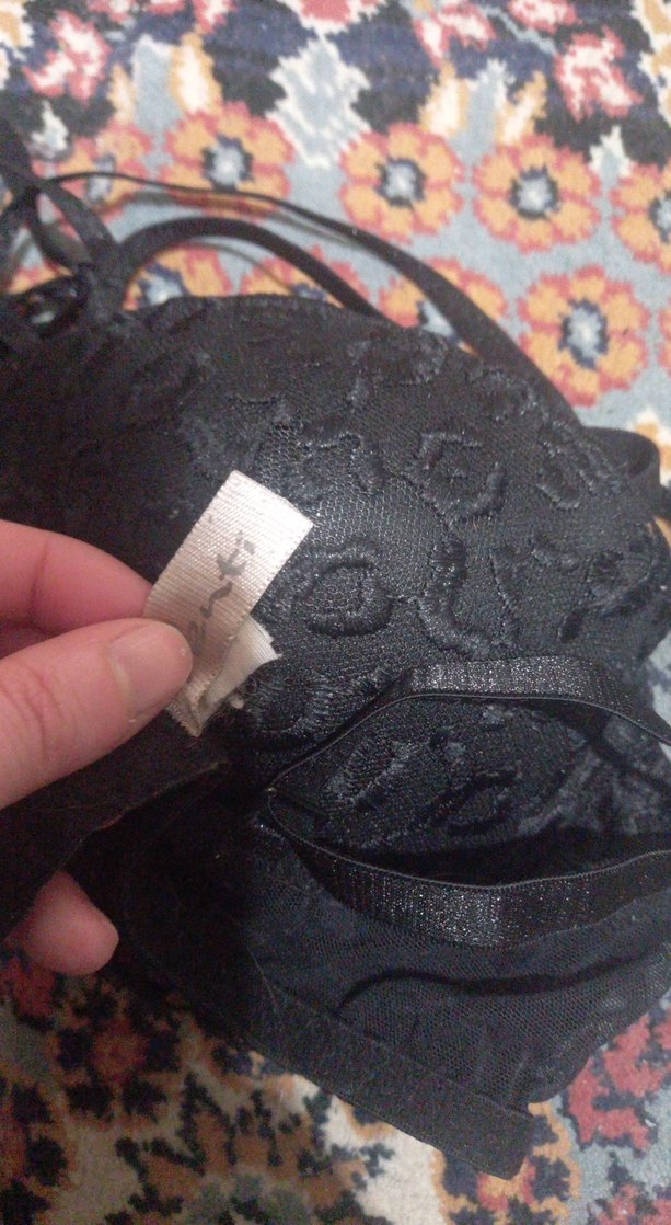 Siyah Desenli Gotik Sütyen - Görsel 2