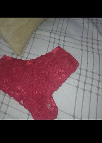 Victoria s Secret Pembe Siyah Dantel Gotik Midi Gecelik