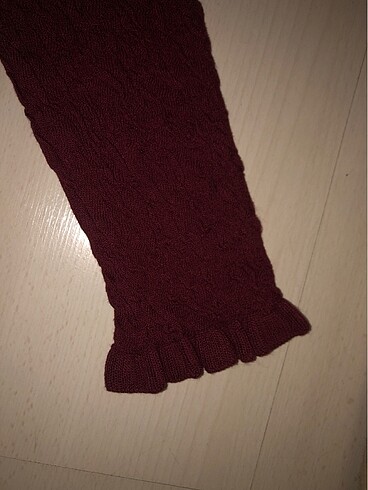 l Beden bordo Renk Triko esnek bluz