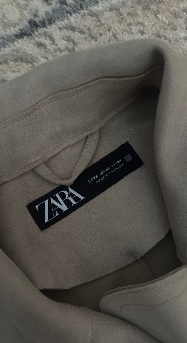 Bej Süet Kuşaklı Uzun Kadın Yelek - Görsel 2