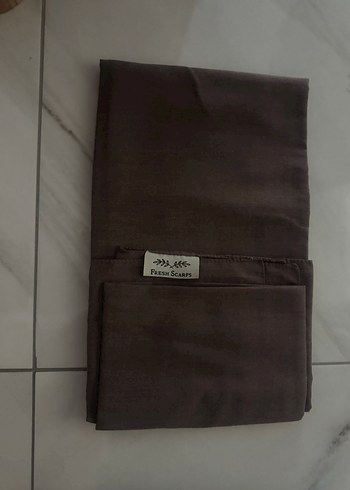 Kadın Mor Pileli Saten Şal - Görsel 2