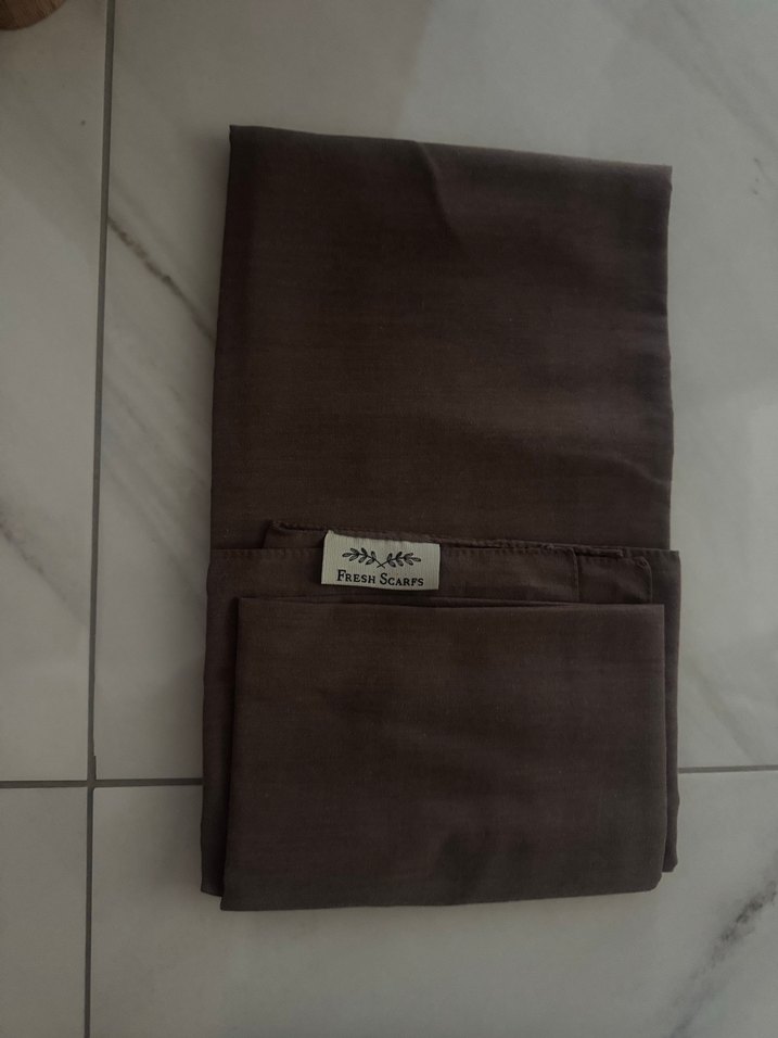 Kadın Mor Pileli Saten Şal - Görsel 2