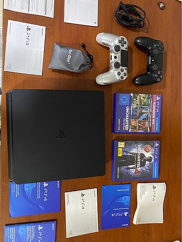 Ps4 slim 500GB+Çift Kol+Çift Oyun