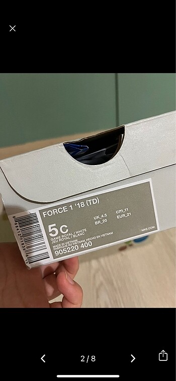 Nike Nike 21 numara bebek spor ayakkabısı