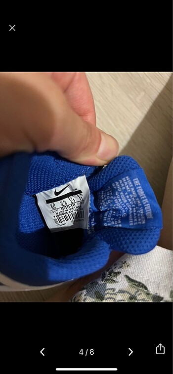 21 Beden mavi Renk Nike 21 numara bebek spor ayakkabısı