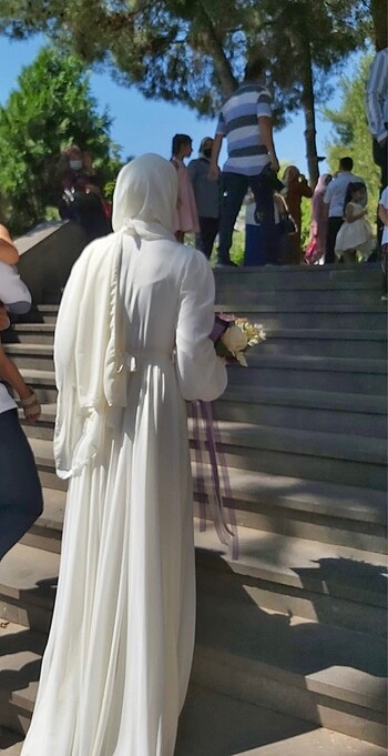 38 Beden Tesettür nikah elbisesi
