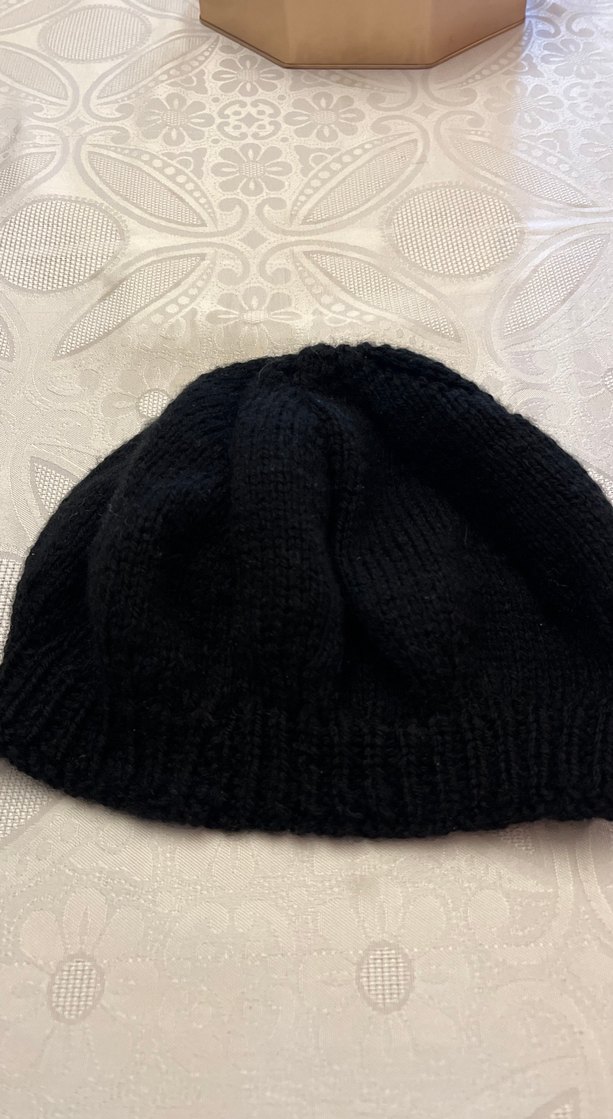 Siyah Örgü Kadın Bere - Görsel 2