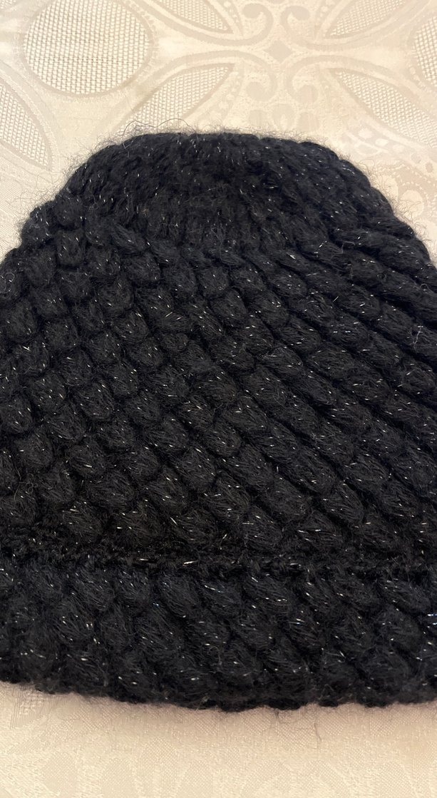 Siyah Örgü Kadın Bere - Görsel 3