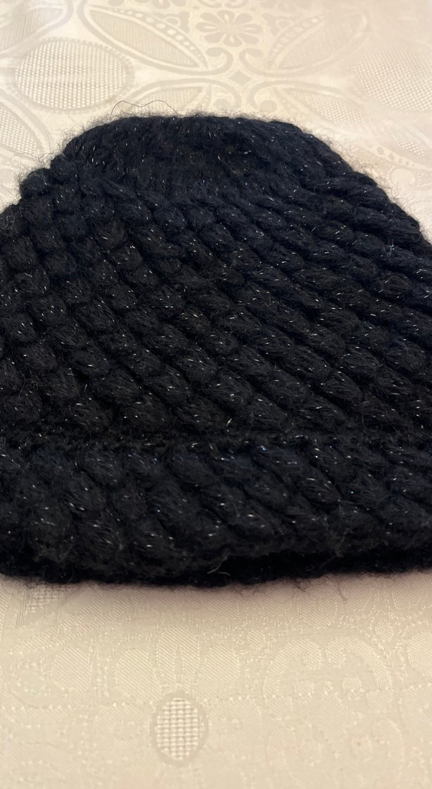 Siyah Örgü Kadın Bere - Görsel 2