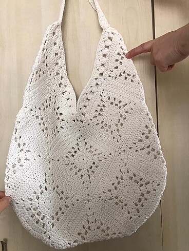 Bershka model örme el yapımı çanta