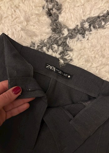 Zara Füme Kadın Klasik Kumaş Pantolon - Görsel 2