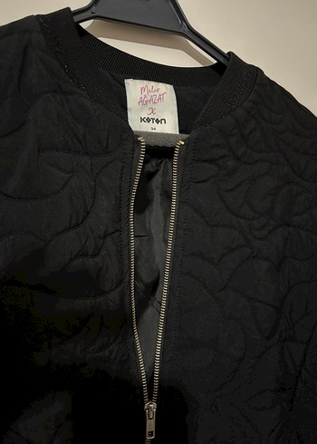 Koton Siyah Fermuarlı Kadın Ceket - Görsel 2