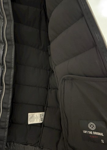 Siyah Deri Şişme Biker Mont - Görsel 4