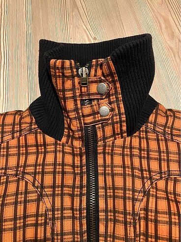 l Beden turuncu Renk vintage bomber ceket/mont