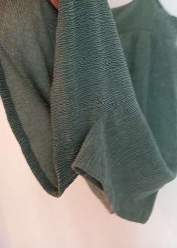 Yeşil Mini Pliseli Hamile Etek şort - Görsel 5