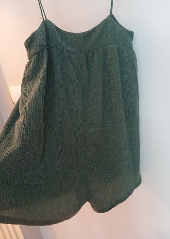 Yeşil Mini Pliseli Hamile Etek şort - Görsel 3