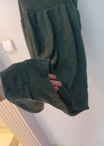 Yeşil Mini Pliseli Hamile Etek şort - Görsel 4