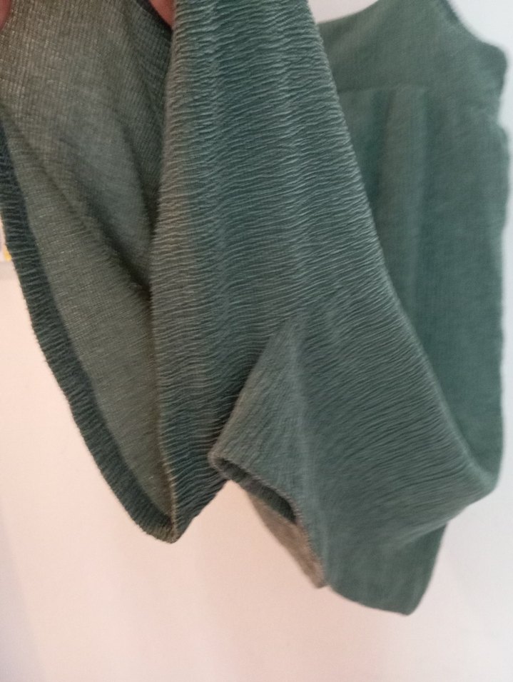 Yeşil Mini Pliseli Hamile Etek şort - Görsel 5