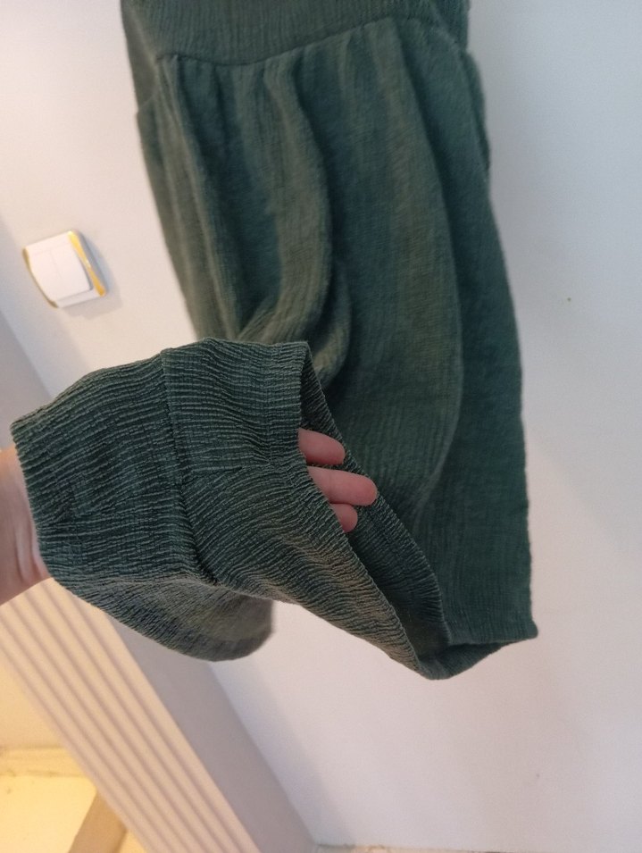 Yeşil Mini Pliseli Hamile Etek şort - Görsel 4