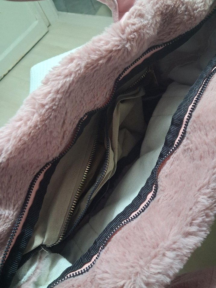 Pembe Peluş B+Bag Bonjour Omuz Çantası — görsel 2/4