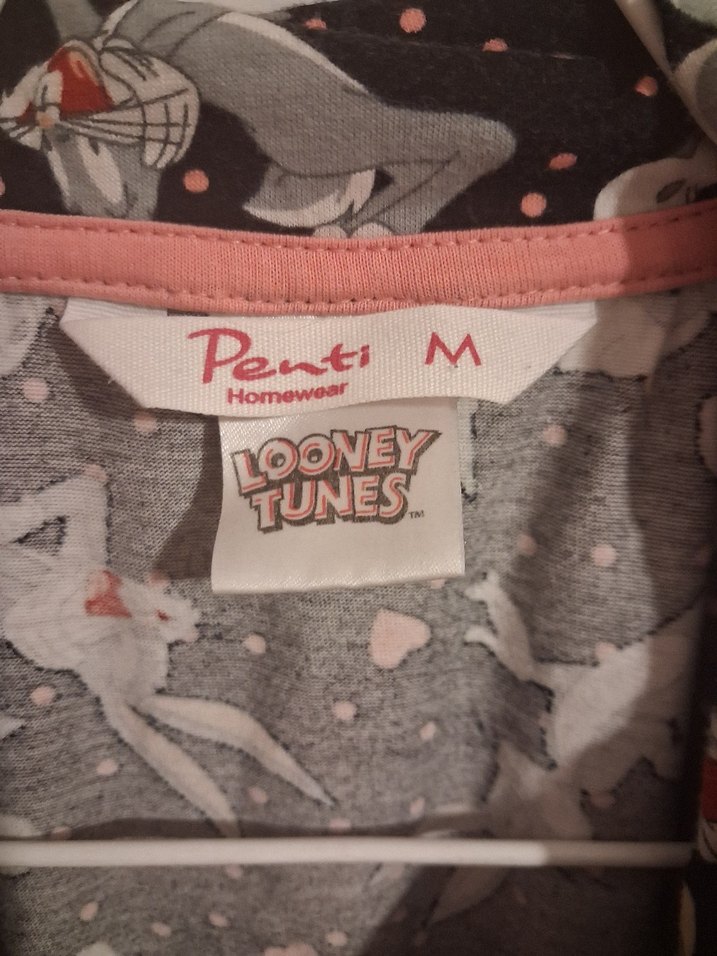 Pastel Tavşanlı Siyah Kısa Kollu pijama — görsel 4/5