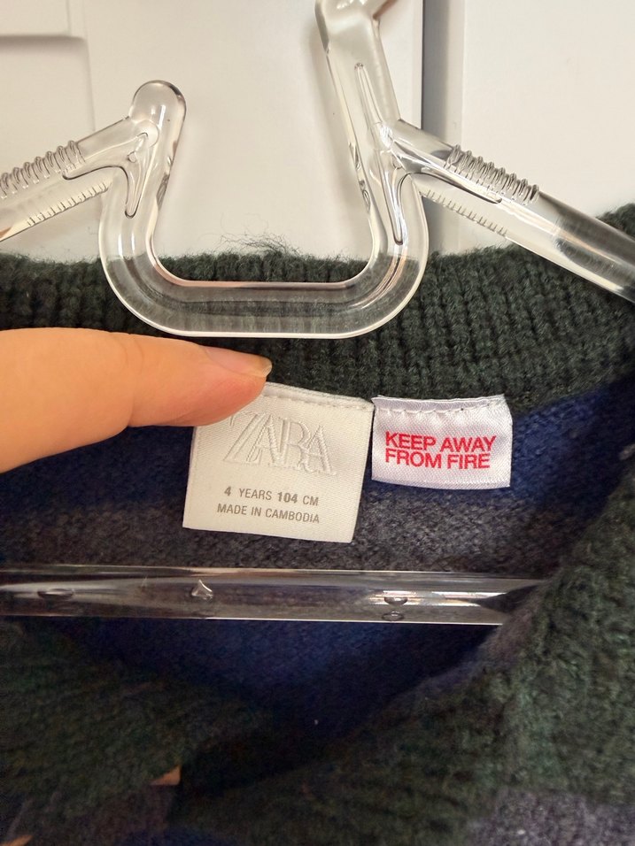 Gri Çizgili Uzun Kollu Örgü Kazak - Görsel 2