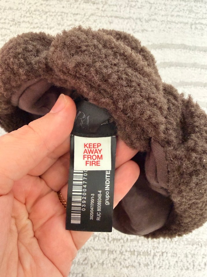 Kahverengi Kadın Peluş Bere - Görsel 3