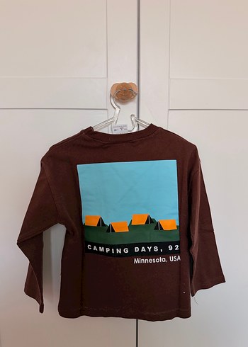 Erkek Çocuk Kahverengi Baskılı Sweatshirt - Görsel 2