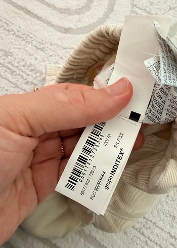 Düğmeli Bej Erkek Çocuk Pantolonu - Görsel 5