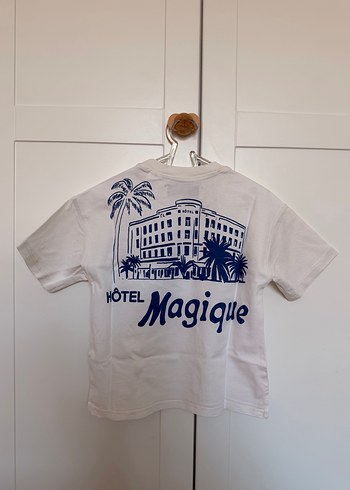 Erkek Çocuk Beyaz Kısa Kollu Tişört - Görsel 2