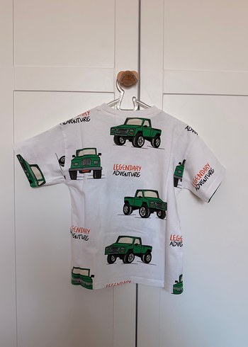 Yeşil Baskılı Erkek Çocuk Tişört - Görsel 2