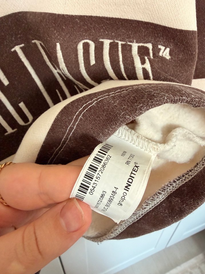 Kahverengi Düğmeli Erkek Sweatshirt - Görsel 3