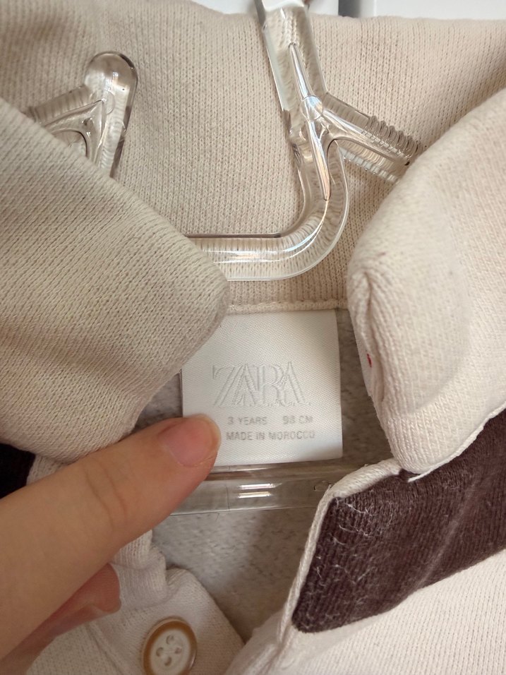 Kahverengi Düğmeli Erkek Sweatshirt - Görsel 2