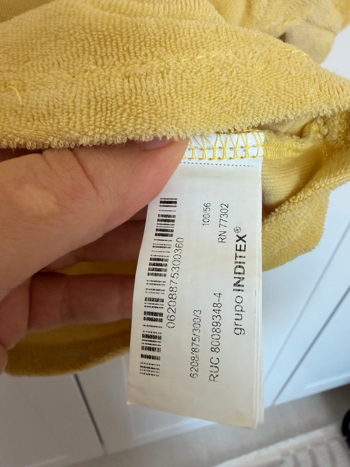 Sarı Süet Kız Polo Tişört - Görsel 3