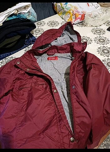 xl Beden Kapşonlu mont