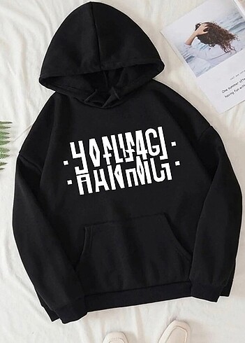Hanımcı baskılı Oversize sweatshirt